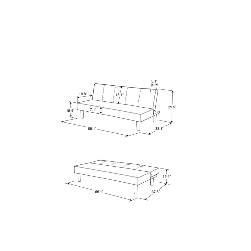 Serta Langley Convertible Sofa