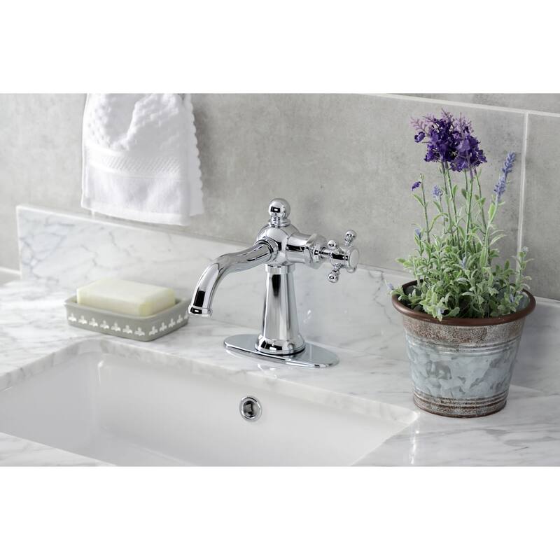 Kingston Brass KSD154BX.P Nautical 1.2 GPM Deck Mounted Single Hole