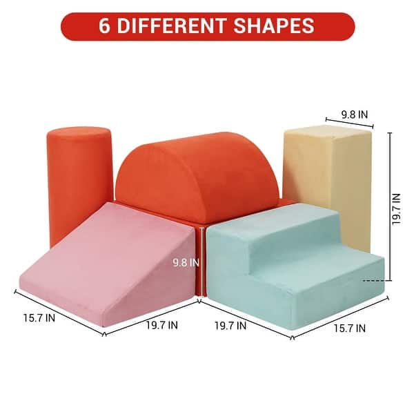 dimension image slide 0 of 2, Foam Climbing Blocks for Toddlers