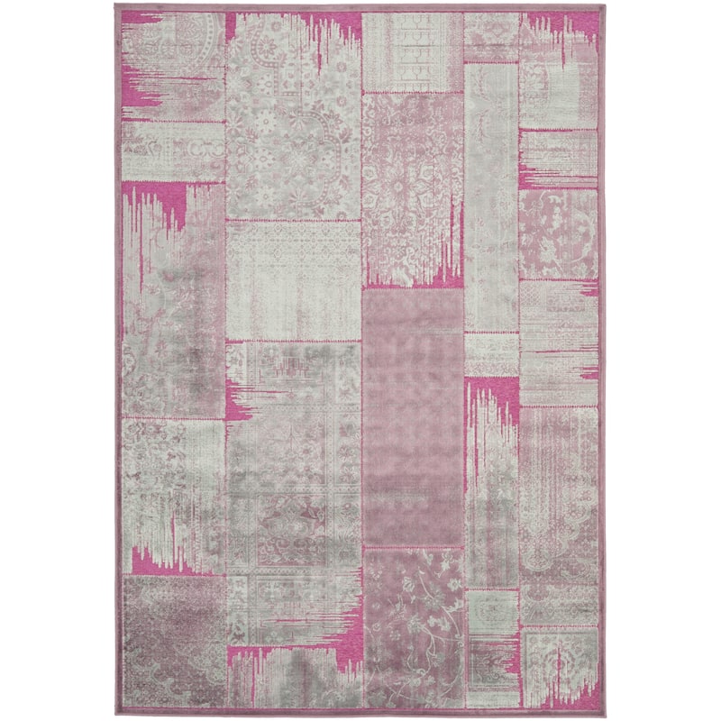 SAFAVIEH Paradise Bernardina Modern Viscose Rug - 5'3" x 7'6" - Purple/Fuchsia