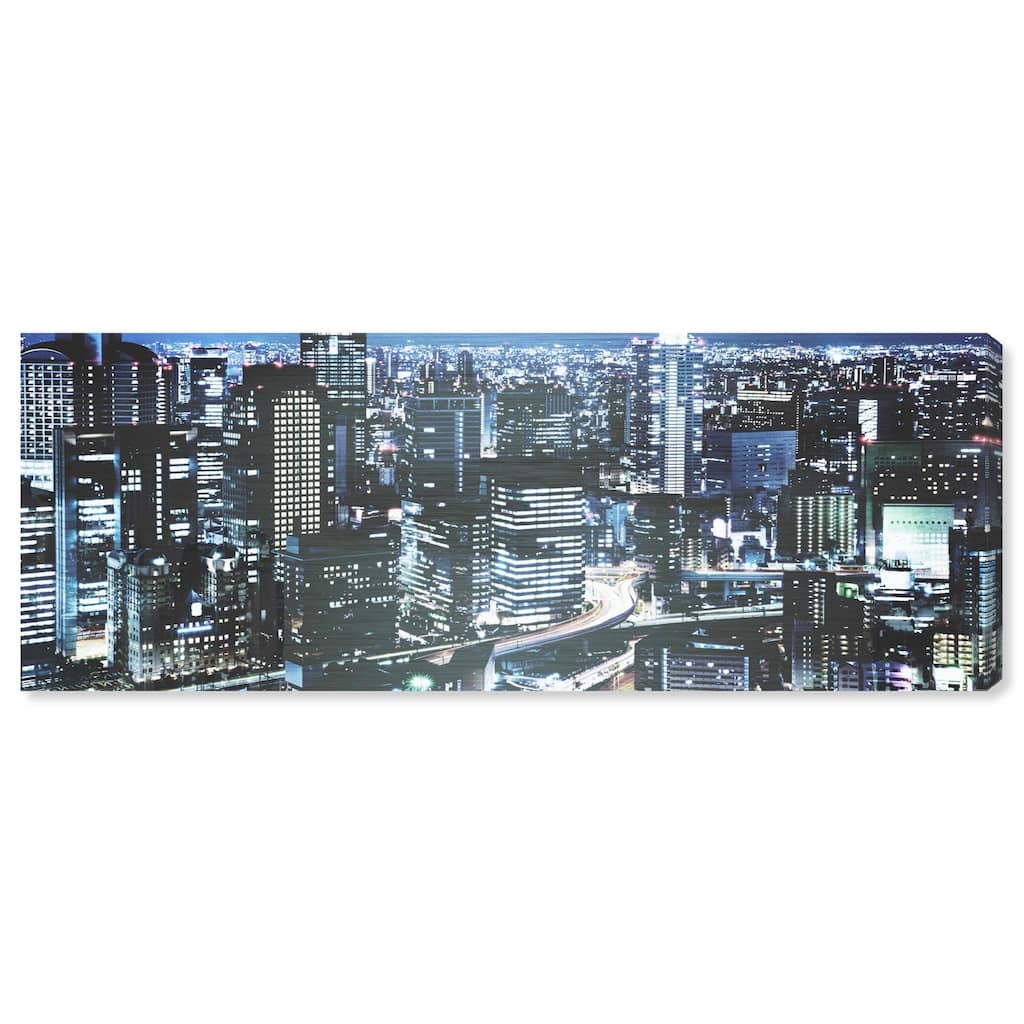 City Cosmos Tokyo Panoramic Canvas by Art Remedy, Gallery Wrapped