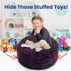 preview thumbnail 42 of 47, Cheer Collection Faux Fur Bean Bag and Stuffed Animal Storage Case