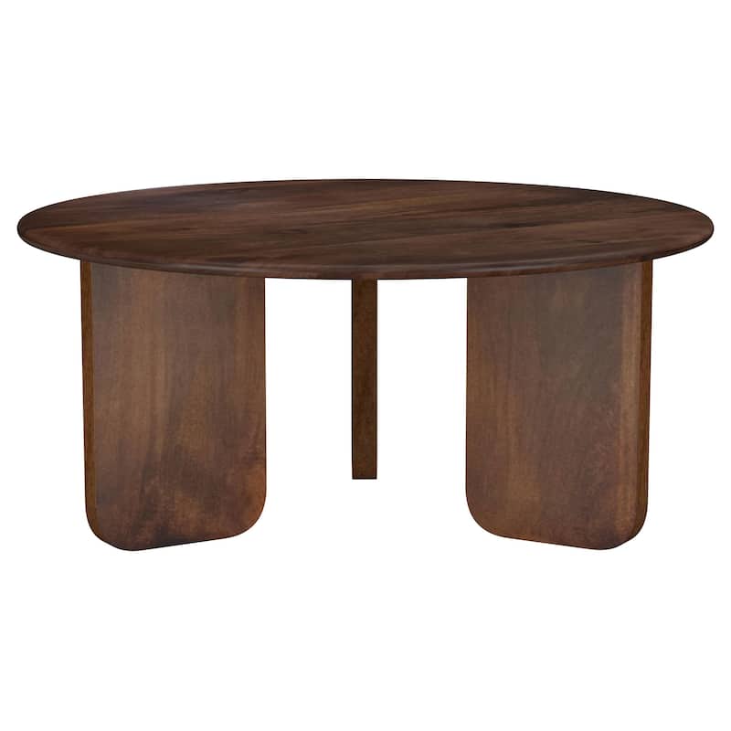 Columbo Brown Round Coffee Table