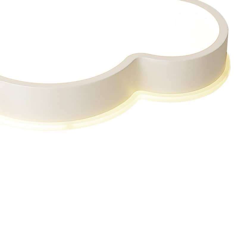 Dimmable White Cloud LED Flush Mount Light - Kids Lighting 20in