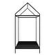 preview thumbnail 11 of 40, Twin Size Metal House Bed for Kids, Floor Bed Frame with Slats