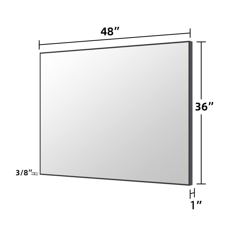 QuivaraView Wall Mounted Aluminum Frame Bathroom Vanity Mirror