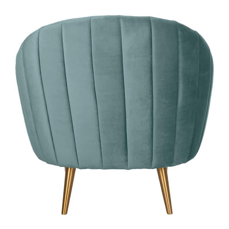 SAFAVIEH Couture Mariegret Channel Tufted Tub Chair - 32Wx30Dx32H