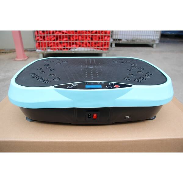 small vibration plate Goplus Fitness Vibrating Platform - Compact Whole Body Exercise Machine  with Loop Bands & Remote Control main image 0