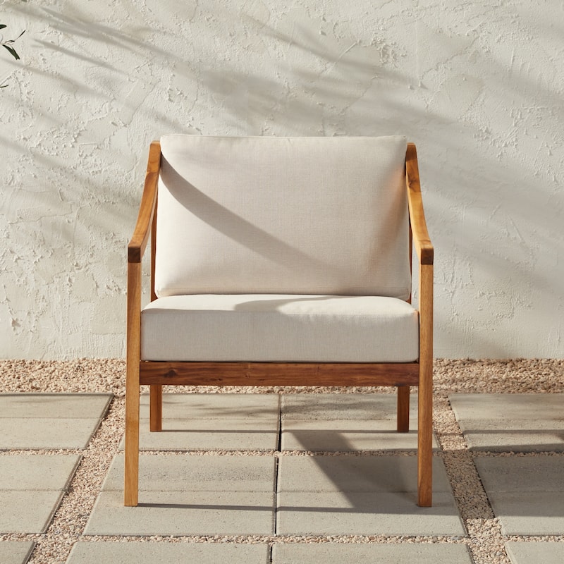 Middlebrook Designs Solid Wood Patio Lounge Chair - Natural
