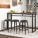 preview thumbnail 1 of 9, 4 Piece Table Set Modern Counter Height Pub Table Set - 4 Piece 4 Piece