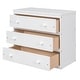 preview thumbnail 6 of 7, White Pine Wood Multifunctional Loft Bed with Movable Desk, Modular Bookshelf, Chest of Drawers