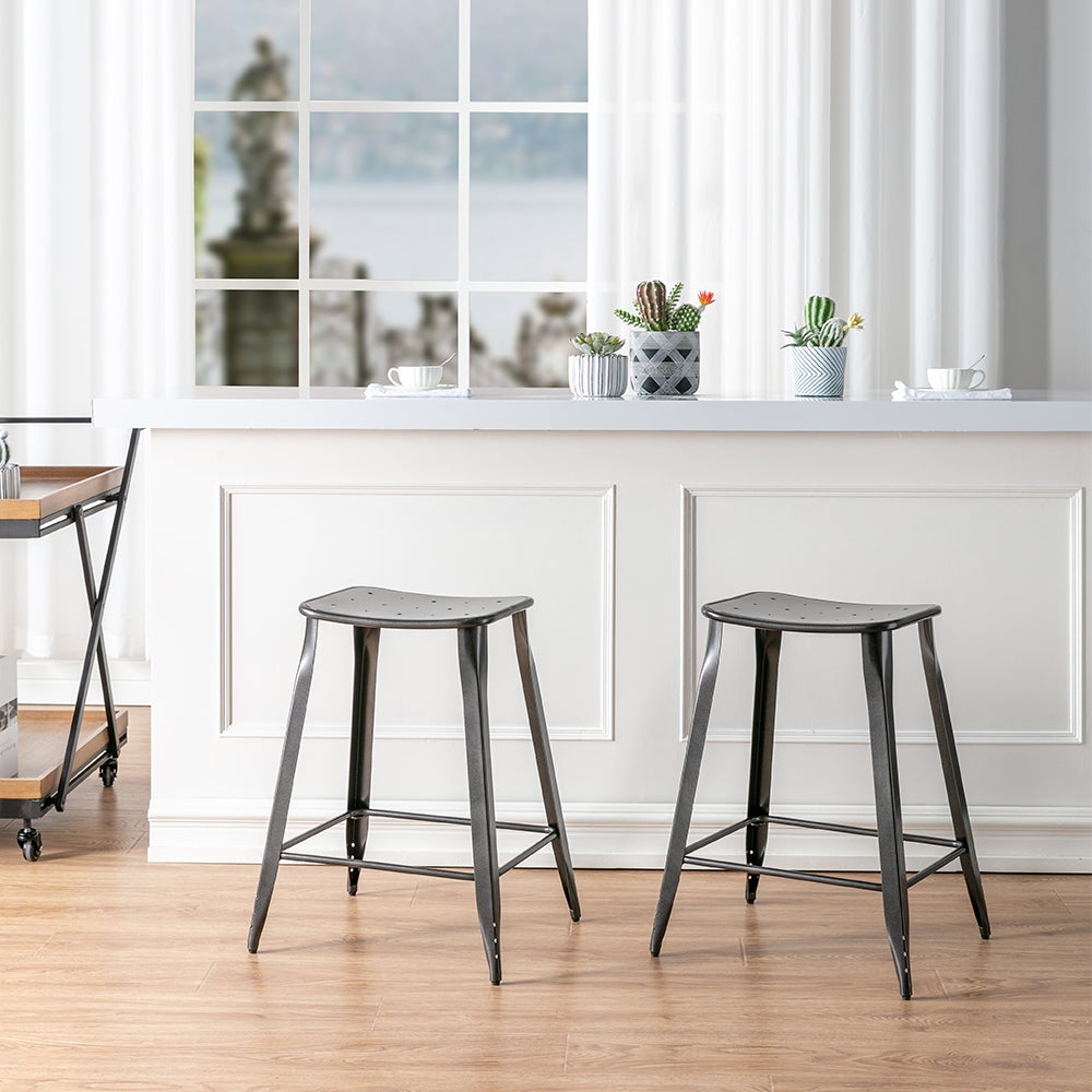 Metal saddle bar stools store