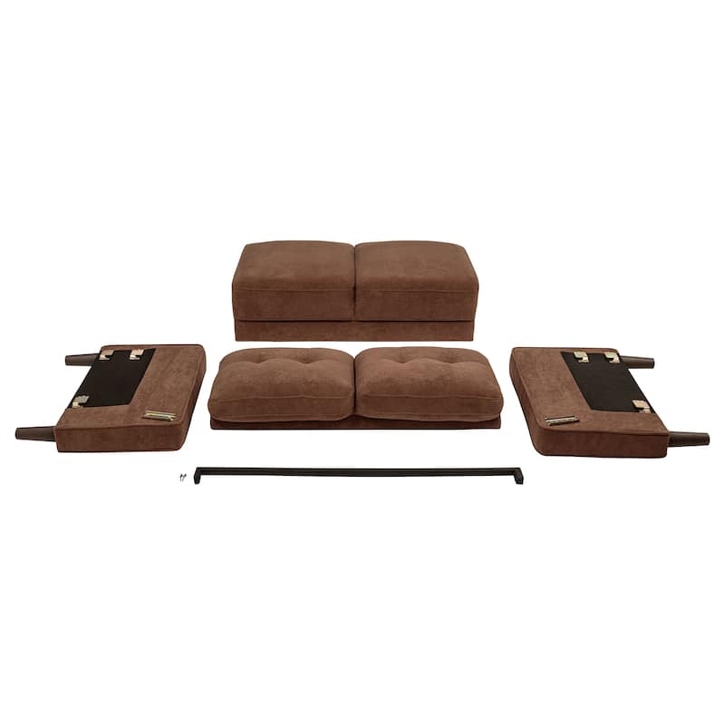 Bowen II Fabric Upholstered Track Arm Loveseat