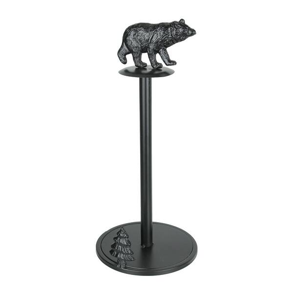 Shop Rustic Black Bear Metal Paper Towel Holder Western Kitchen