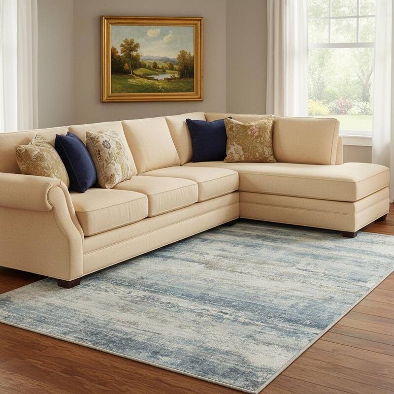 HomeRoots Abstract Traditional Rectangle Area Rug - 8' X 10'