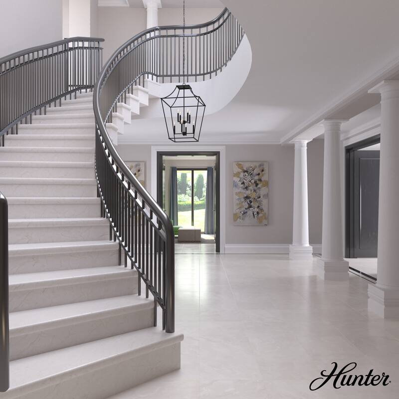 Hunter Laurel Ridge 23" 8-Light Lantern Pendant - Entry - Candle, Modern Farmhouse, Contemporary, Transitional