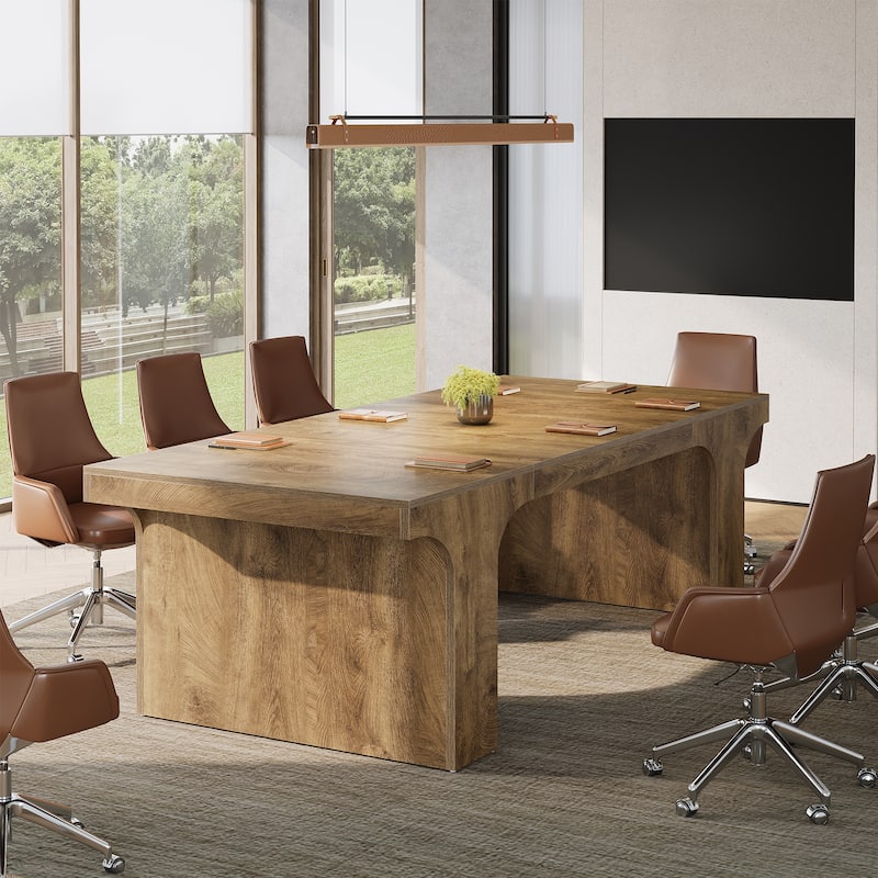 Large Executive Conference Table, Office Meeting Table, Boardroom Computer Writing Desk Workstation Accent Table
