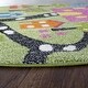 preview thumbnail 11 of 10, Sevita Whimsical Fairytale Green / Blue Kids Area Rug ( 4'8" Round ) - 4'8" Round