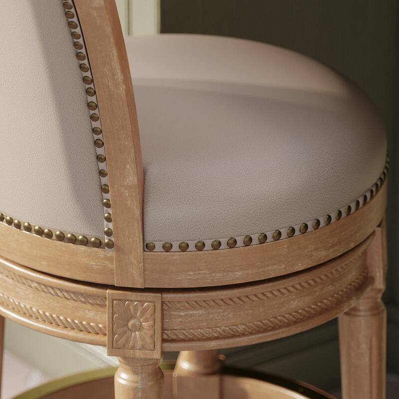 Maven Lane 31" Pullman Swivel Bar Height Kitchen Stool