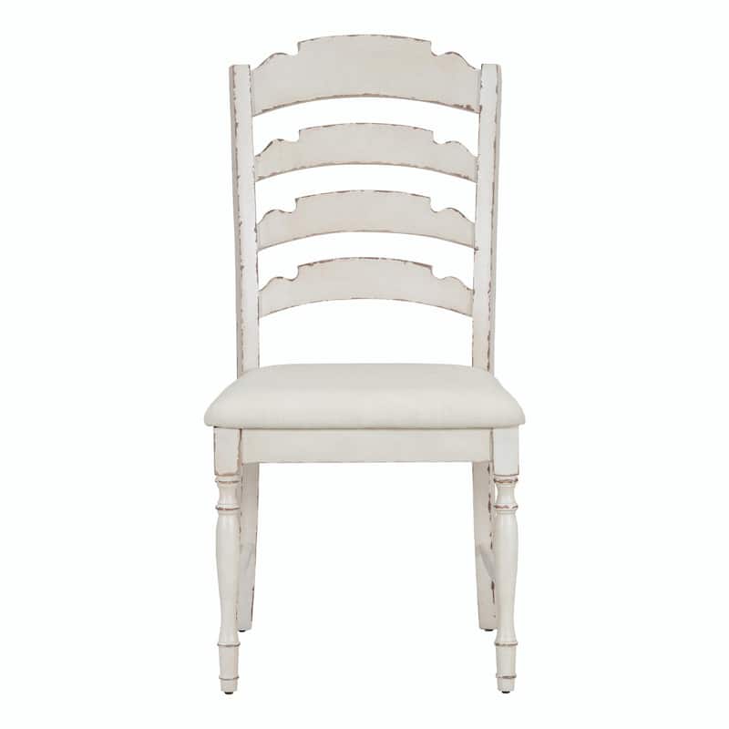 Vintage Traditional 4-Piece Upholstered Dining Chairs with Serrated Backs