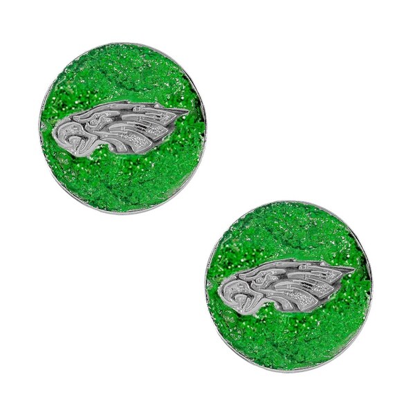 Philadellphia Eagle Glitter Sparkle Post Stud Logo Earring Set Charm Gift - Not Available. Opens flyout.