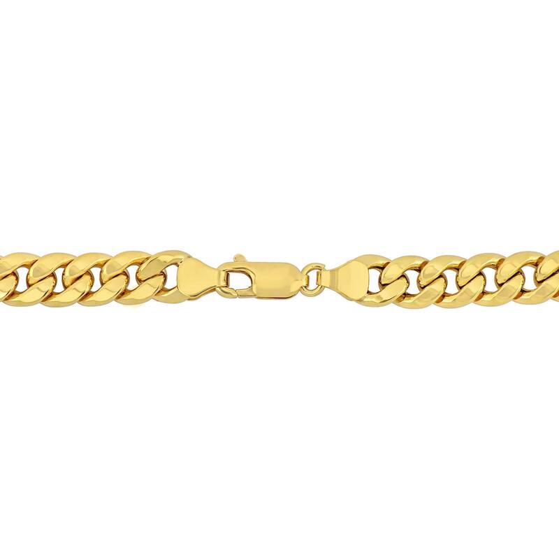 Miadora 6.6mm Curb Chain Necklace in 10k Yellow Gold- 20 in