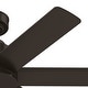 preview thumbnail 3 of 11, Hunter 44" Kennicott Outdoor Ceiling Fan with Wall Control, Damp Rated - Industrial, Contemporary, Transitional
