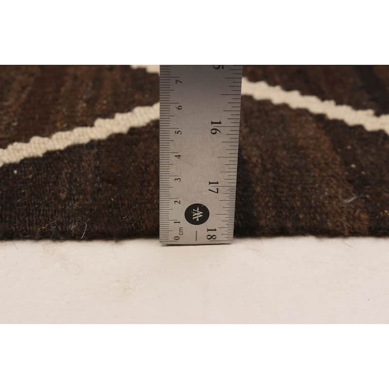 Sivas Brown Kilim 4'8" x 6'3" - 4'8 x 6'3