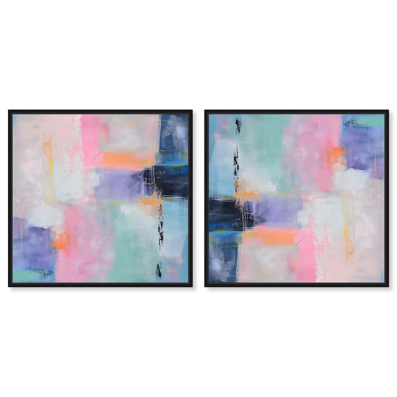 Oneiric Circles II Canvas by Art Remedy - 20" x 30" - White