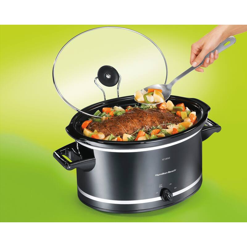 Hamilton Beach Black 8 Quart Slow Cooker Bed Bath & Beyond 5185553