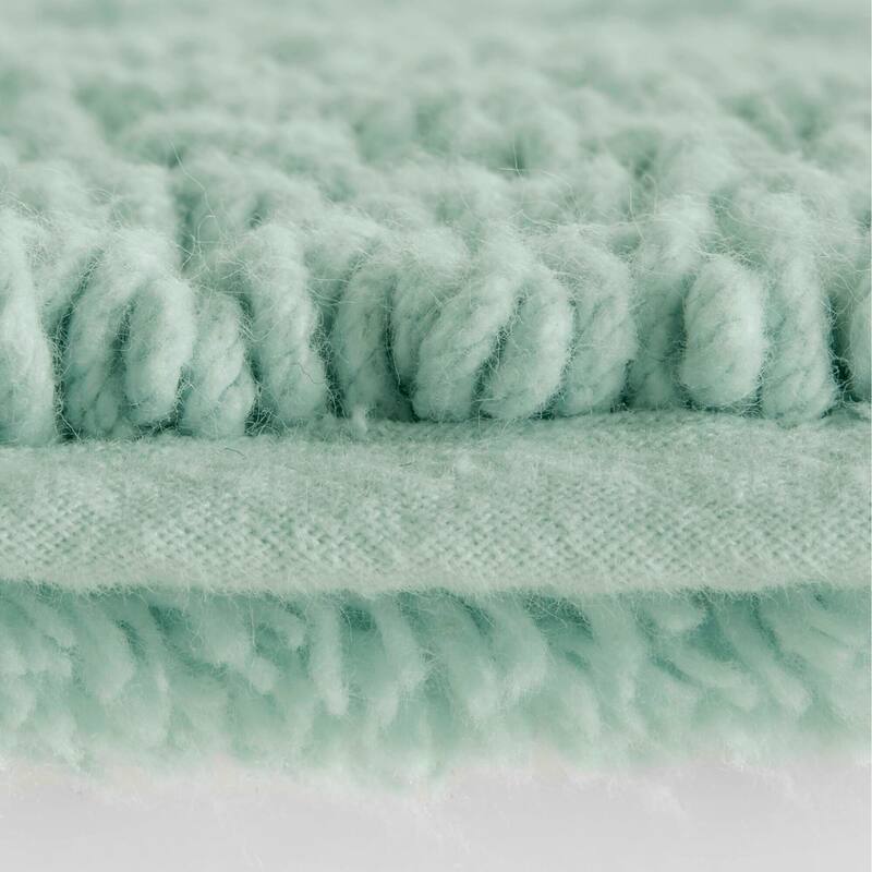 1 PCS 24x44" Cotton Tufted 3000 GSM Reversible Bath Rug Green