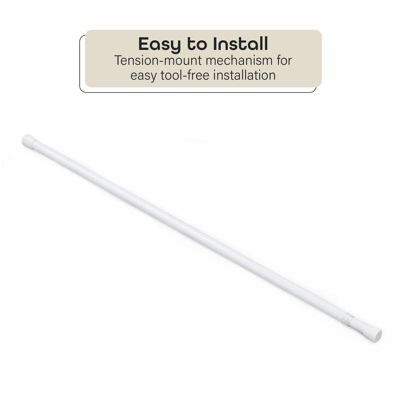 ACHIM Fantasia 5/8" Spring Tension Rod
