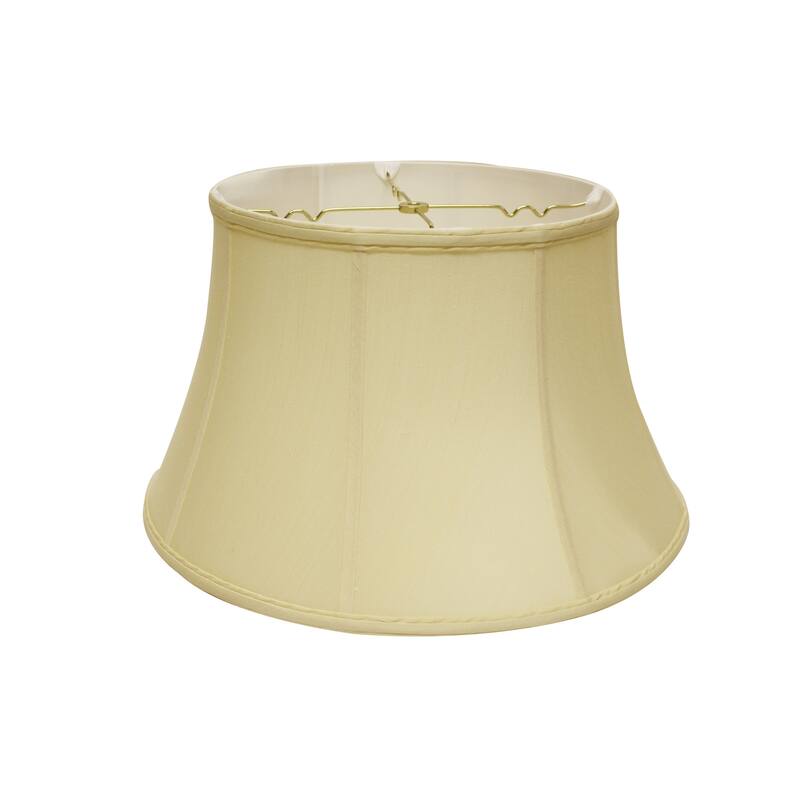 Shallow Drum Softback Lampshade with Washer Fitter, Antique White - Antique White
