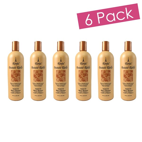Rinju 6-Pack Beaute Reelle Body And Hand Lotion, 16 Ounces - Orange - N/A