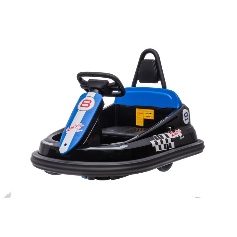 Baby Bumper Car, 6V Electric Ride On Car with 360 Spin - Black