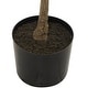 preview thumbnail 9 of 14, Green Faux Foliage Eucalyptus Artificial Tree with Realistic Leaves and Black Plastic Pot