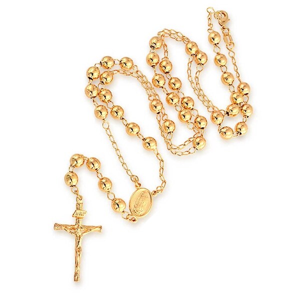 Stainless Steel 18K Gold Tone 4mm Round 