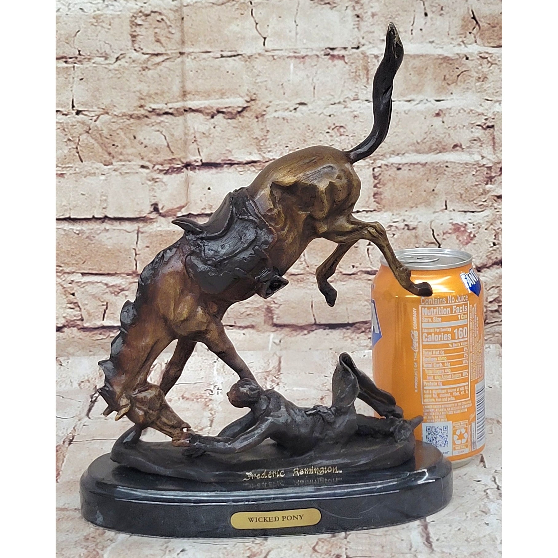Wicked Pony Frederic Remington Bronze Statue Sculpture Cowboy