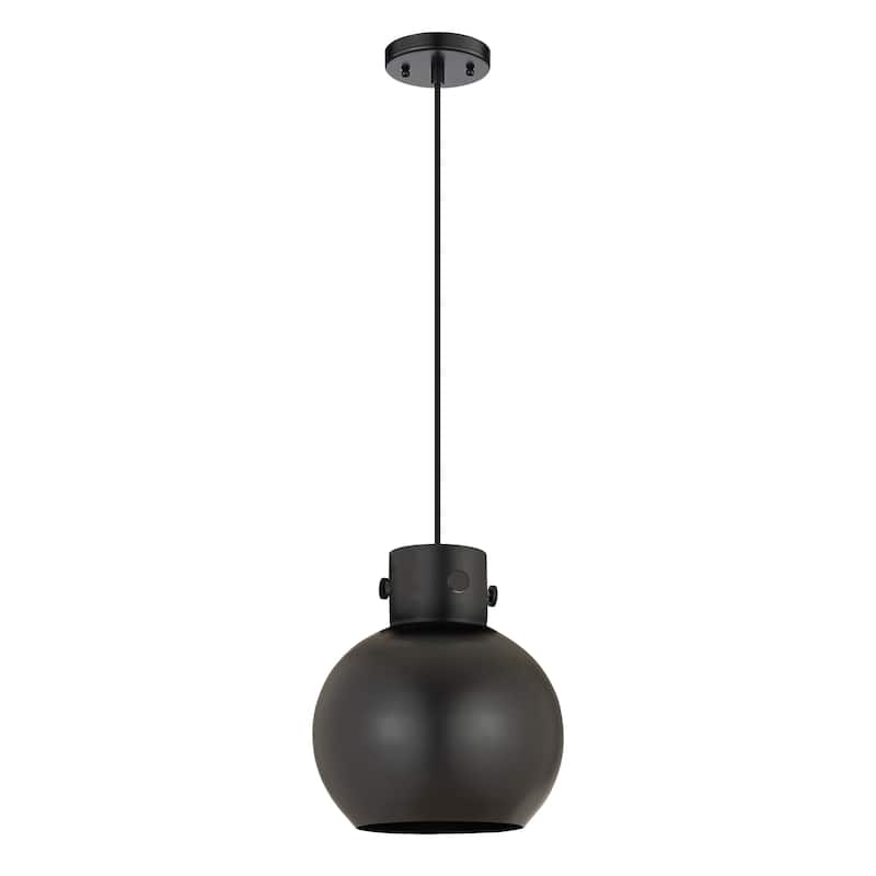 Innovations Lighting Newton Metal Sphere - 1 Light 10" Cord Hung Pendant - Matte Black