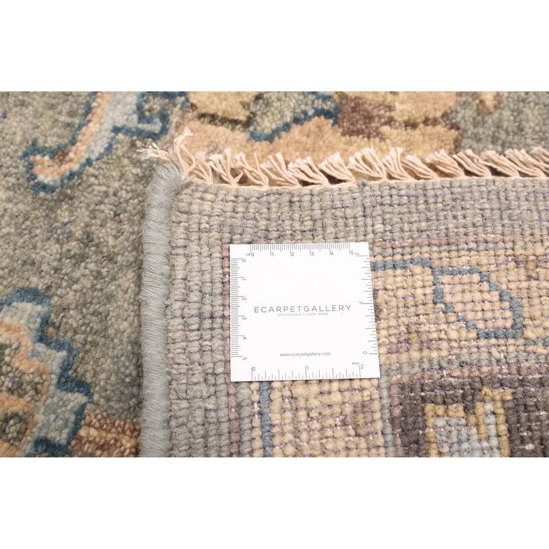 ECARPETGALLERY Hand-knotted Finest Agra Jaipur Teal Wool Rug - 9'3 x 12'10