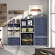 preview thumbnail 159 of 202, DH BASIC Modern Wood Customizable Stackable Storage Organizer - Cube Shelves, Drawer Cabinet, Bookcase with Doors by Denhour