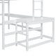 preview thumbnail 13 of 33, Full Loft Bed with Built-In Desk, Ladder Platform, Ladders, Guardrails