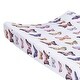 preview thumbnail 3 of 4, Lambs & Ivy Butterfly Dreams Soft/Cozy Fleece Changing Pad Cover - White