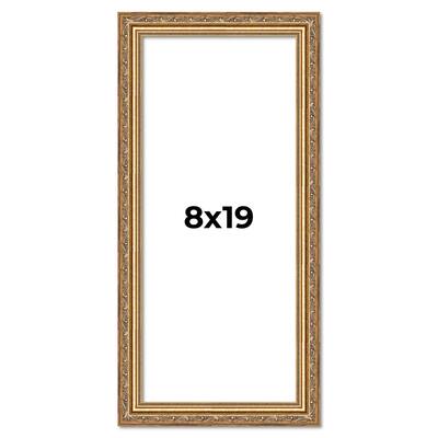 8x19 Frame Red Solid Wood Picture Frame Width 1.75 Inches | Interior Frame Depth 1 13/16 Inches