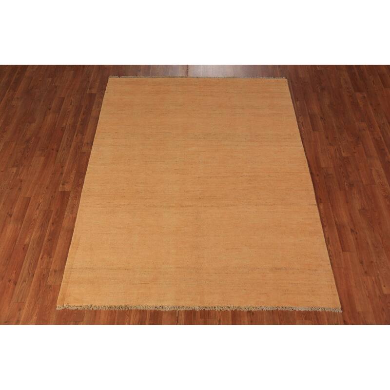Gabbeh Oriental Rug Handmade Tribal Wool Carpet - 5'1" x 6'6"