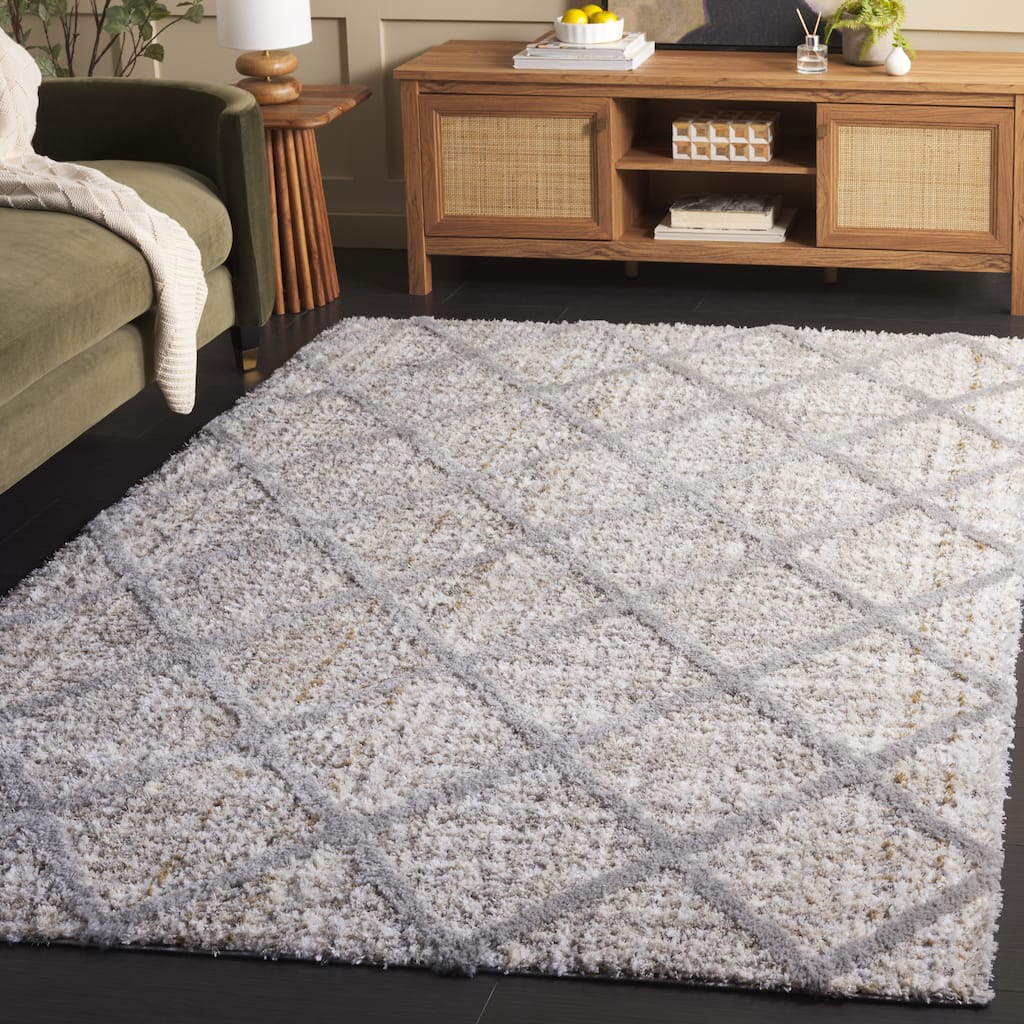 SAFAVIEH Everett Shag Ljubomira 1-inch Thick Rug