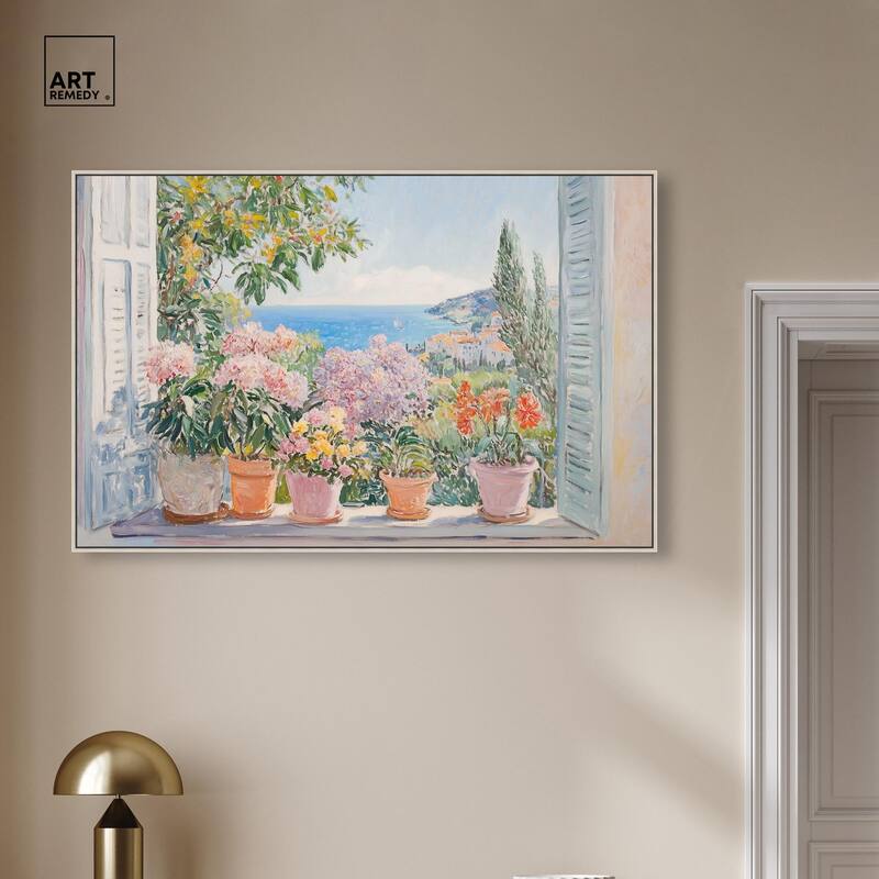 Mediterranean Blooms Canvas by Art Remedy