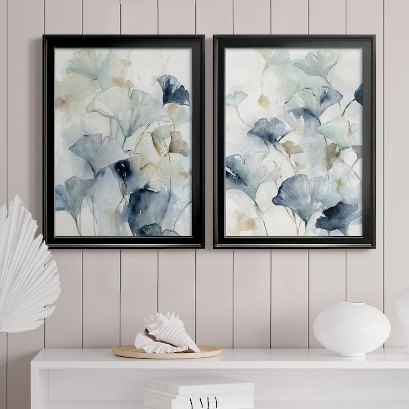 Indigo Ginkgo I Premium Framed Print - Ready to Hang - Multi-Color