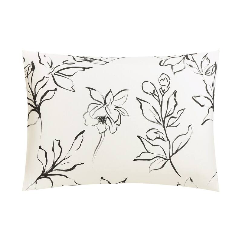 Dee Ocleppo Inked Floral 3-Piece Cotton Sateen Comforter Set