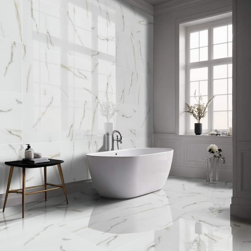 Ackland AKNPTAZI24X24P-CA Azira - 24" x 24" Porcelain Solid Floor Tile
